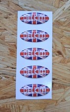 5 × Delkim Sticker Set Decal NEW "GREAT BRITAIN / GB" for TXI Plus Tx-i Plus