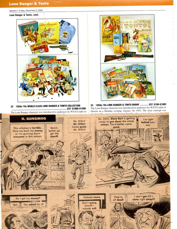 150+ original, separate clippings lot:  tv + movie WESTERNS gunsmoke-lone ranger