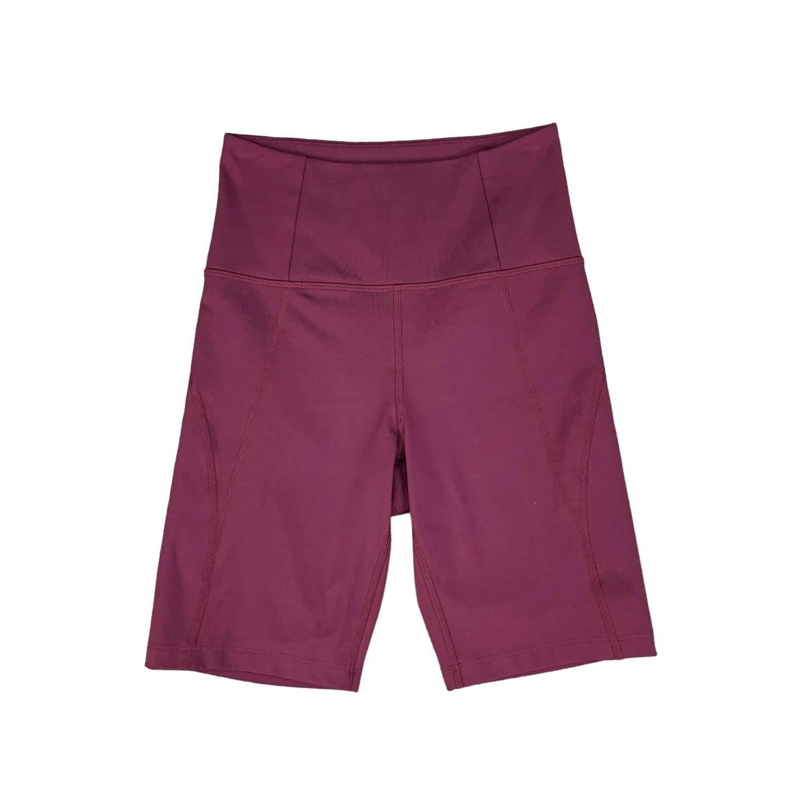 girlfriend-collective pull on high rise fitted shorts