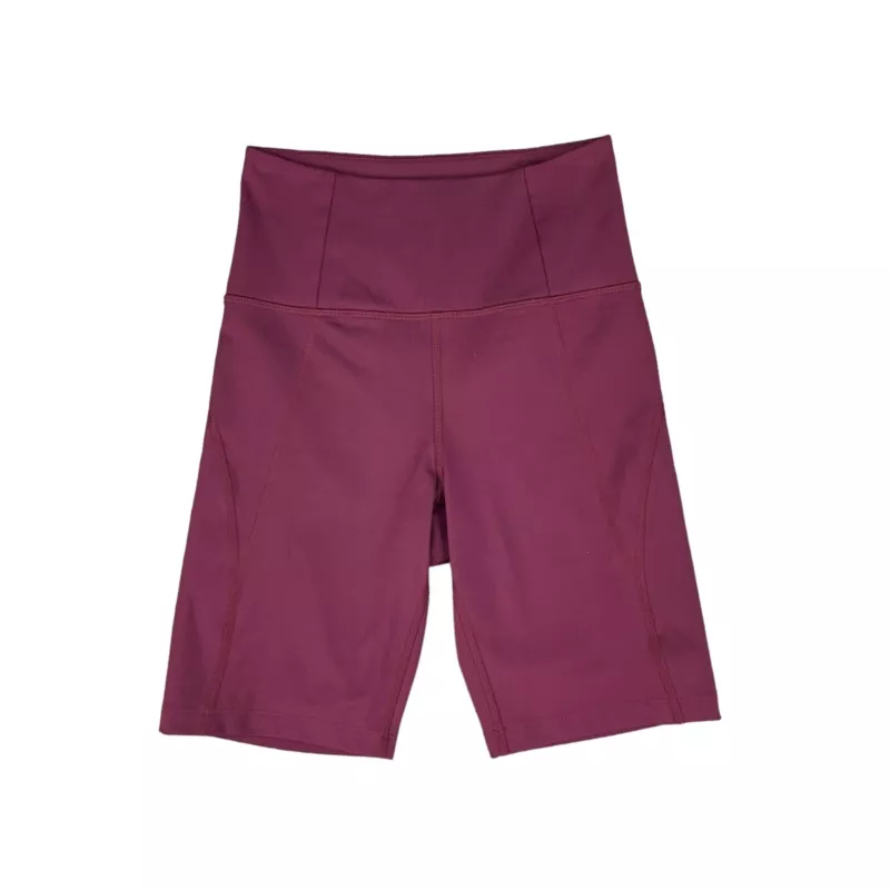 girlfriend-collective pull on high rise fitted shorts