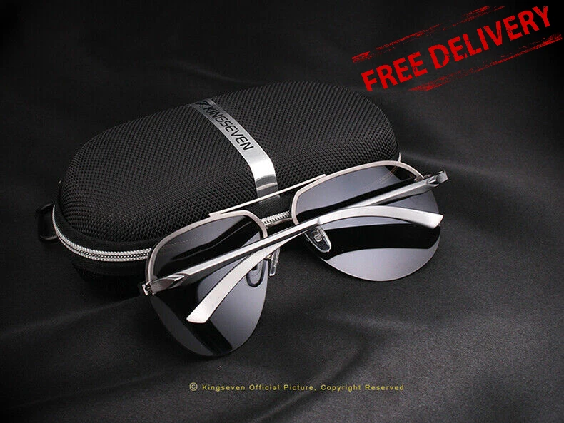 Polarized Sunglasses Men Mens Womens Sun Glasses Retro Pilot Style Mirrored NEW