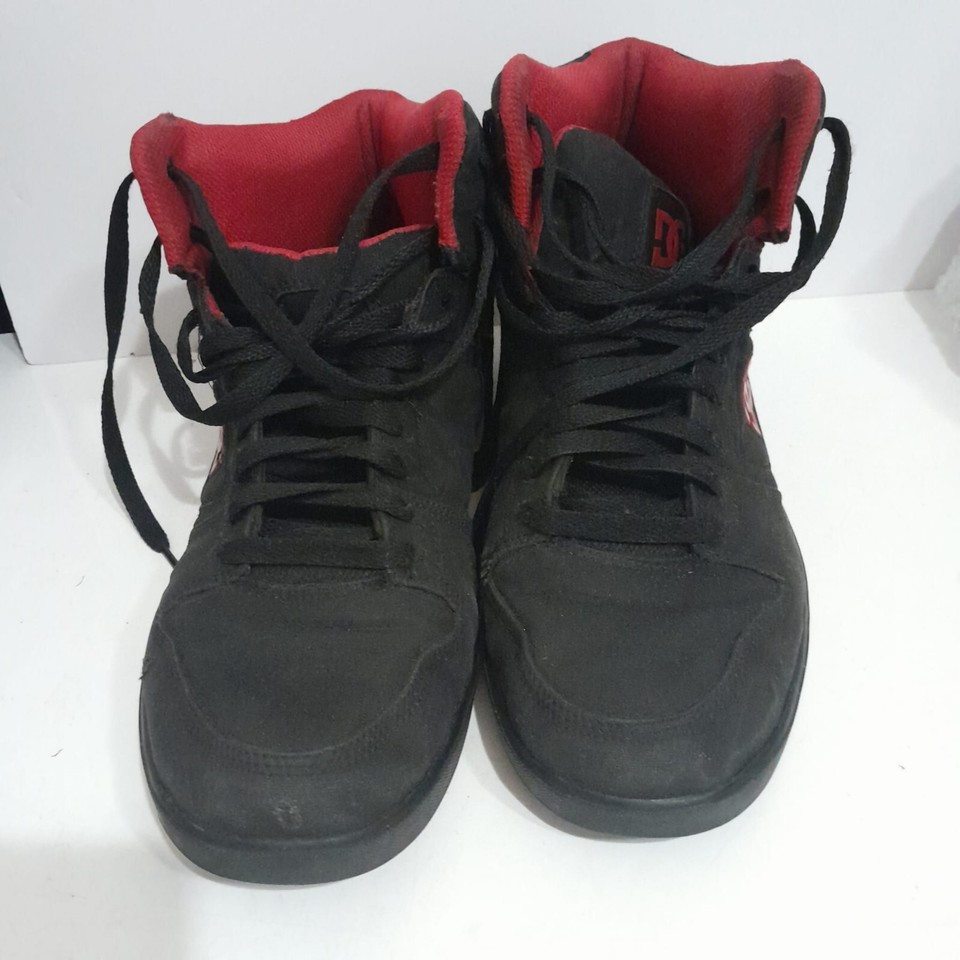 DC shoes mens black and red Union High TX Size UK 12 T2682 S301 eBay