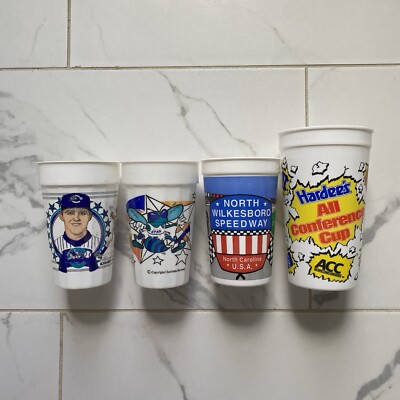 Vintage 1990s 90s Plastic Cup Bundle Lot of 4 NASCAR NBA MLB NCAA ACC | eBay