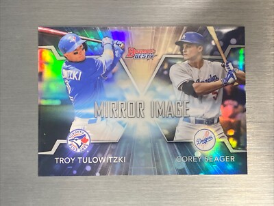 2016 Bowman's Best Mirror Image #MI11 Corey Seager RC /Troy Tulowitzki 