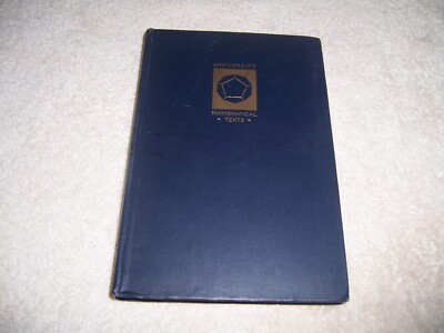 University Mathematical Texts Vector Methods D. E. Rutherford hc