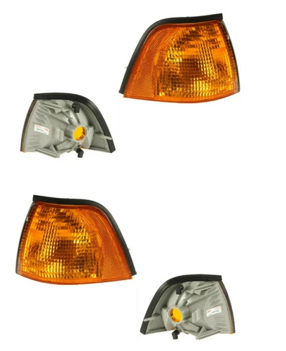 2 Front Turn Signal Parking Blinker Corner Park Lights Lamps for BMW 4DOOR E36