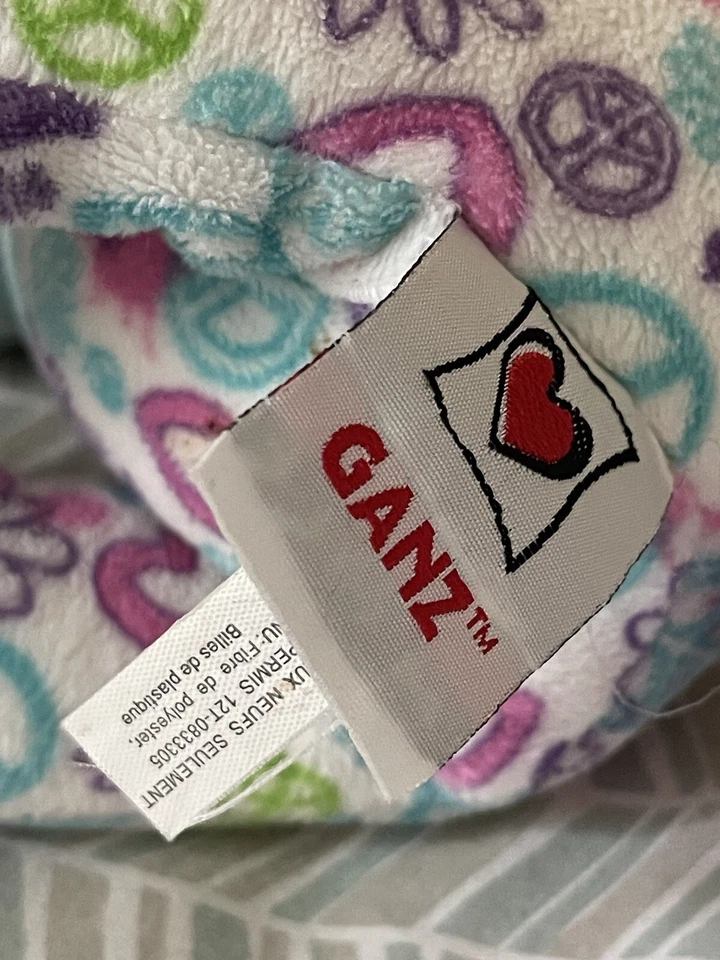 Webkinz GANZ Virtual Pet Plush Toy - PEACE OUT PUPPY (9 inch) Purple - Image 3 of 4