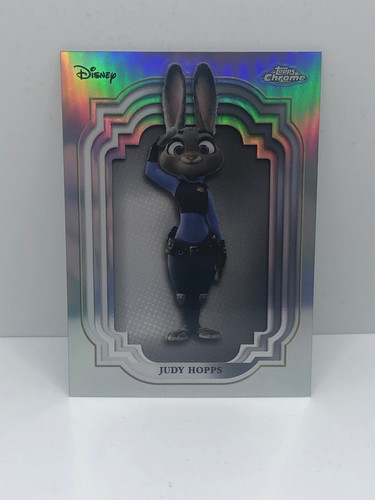 Judy Hopps 2024 Topps Chrome Disney Refractor Parallel SP #166 ZOOTOPIA