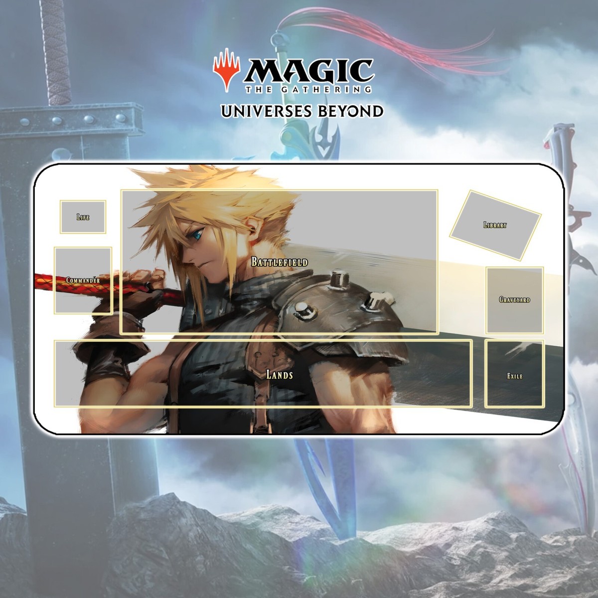 MTG FF プレイマット クラウド クラウド F F限定構築戦 プレイマット MTG - メルカリ