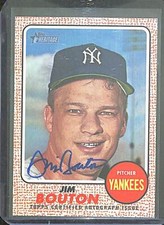 2017 Topps Heritage Real One Autograph #ROA-JBO Jim Bouton