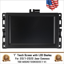 7" LCD Display Touch Screen For 2017-2020 Jeep Compass Radio Navigation Replace