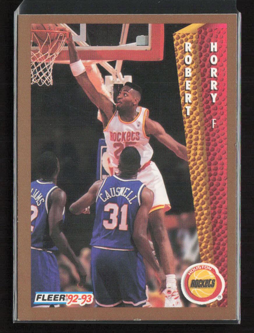 1992-93 Fleer #347 Robert Horry Houston Rockets Rookie