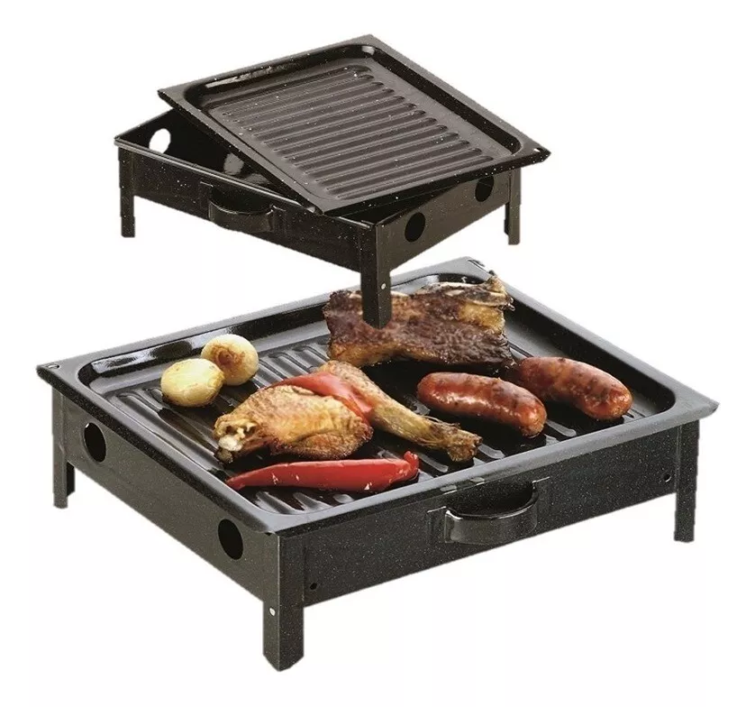 Brasero Parrilla De Mesa Enlozado / Table Grill Brasero Enlozado