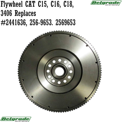 Flywheel CAT C15, C16, C18, 3406 Replaces #2441636, 256-9653