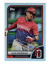 Julio Rodriguez 2023 Topps World Baseball Classic Card #59 Base Holo Foil DR
