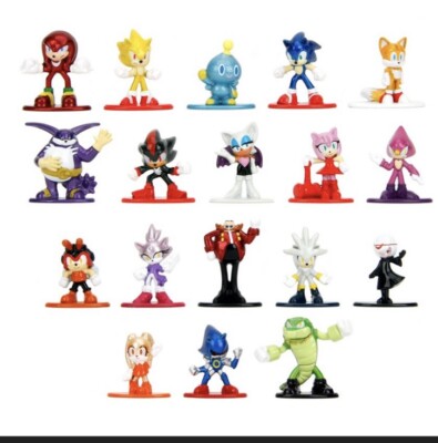 Jada Nano Metalfigs Sonic The Hedgehog 18-Pack Figures Collection