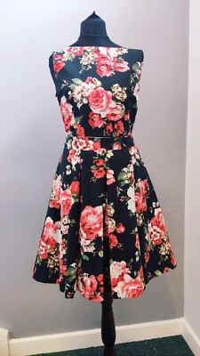 red herring floral dress Stunning Red Herring Red Crochet Floral Maxi Dress Size 12 RRP 60 Summer  Beach