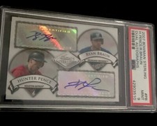 2007 Bowman Sterling Hunter Pence/Ryan Braun Dual Auto #PB PSA9 Short Print/275