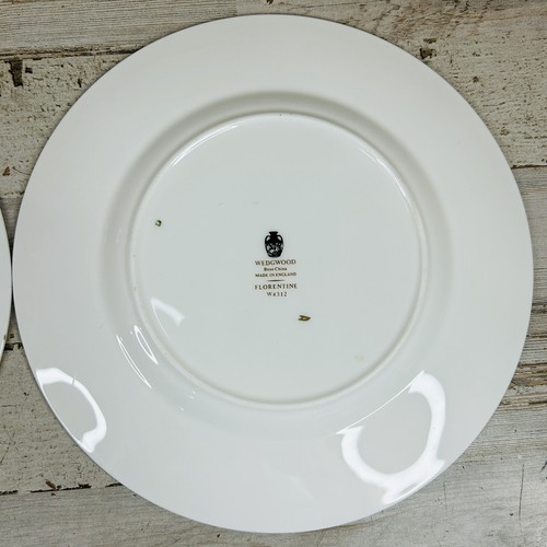 Lot Of 2 Wedgwood Florentine Bone China Black Dragon 8” Salad Small Plate W4312 - Picture 9 of 9