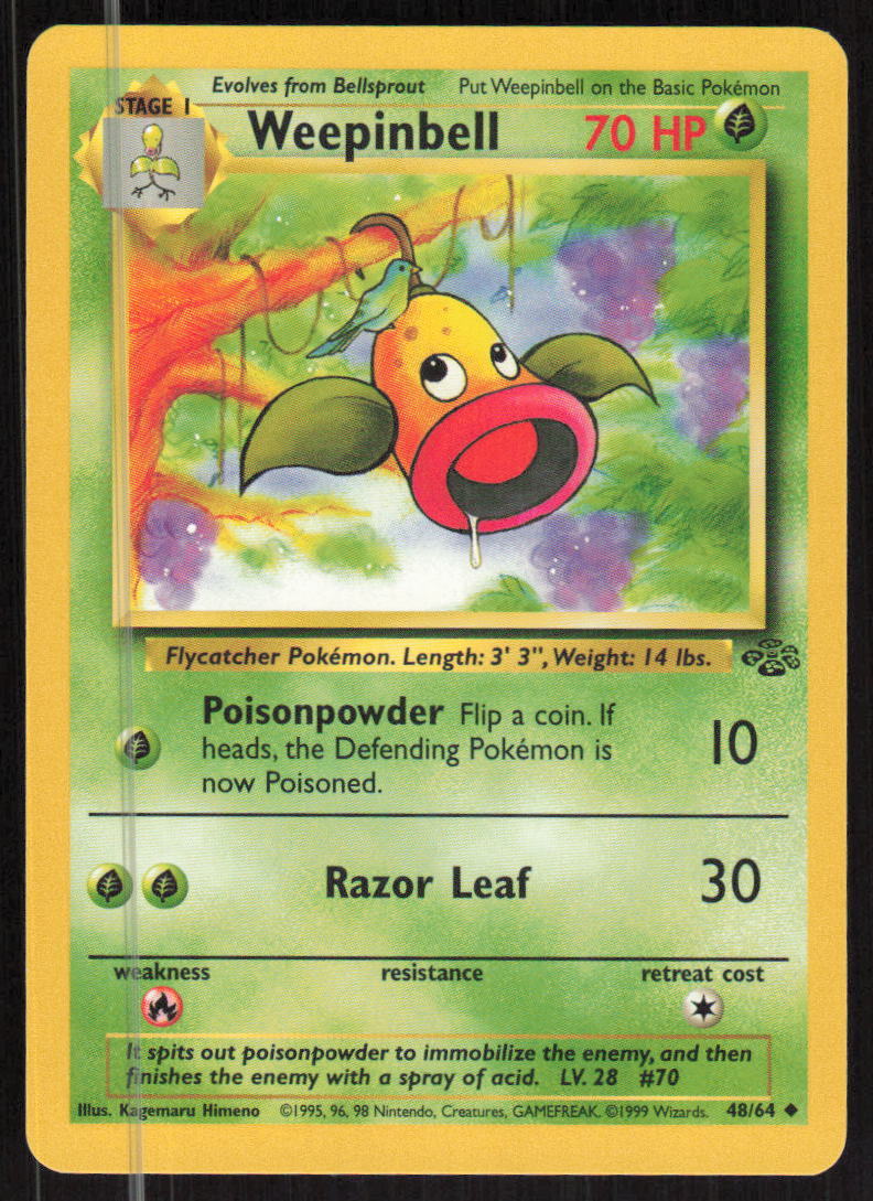 Pokemon TCG Jungle #48/64 Weepinbell LP