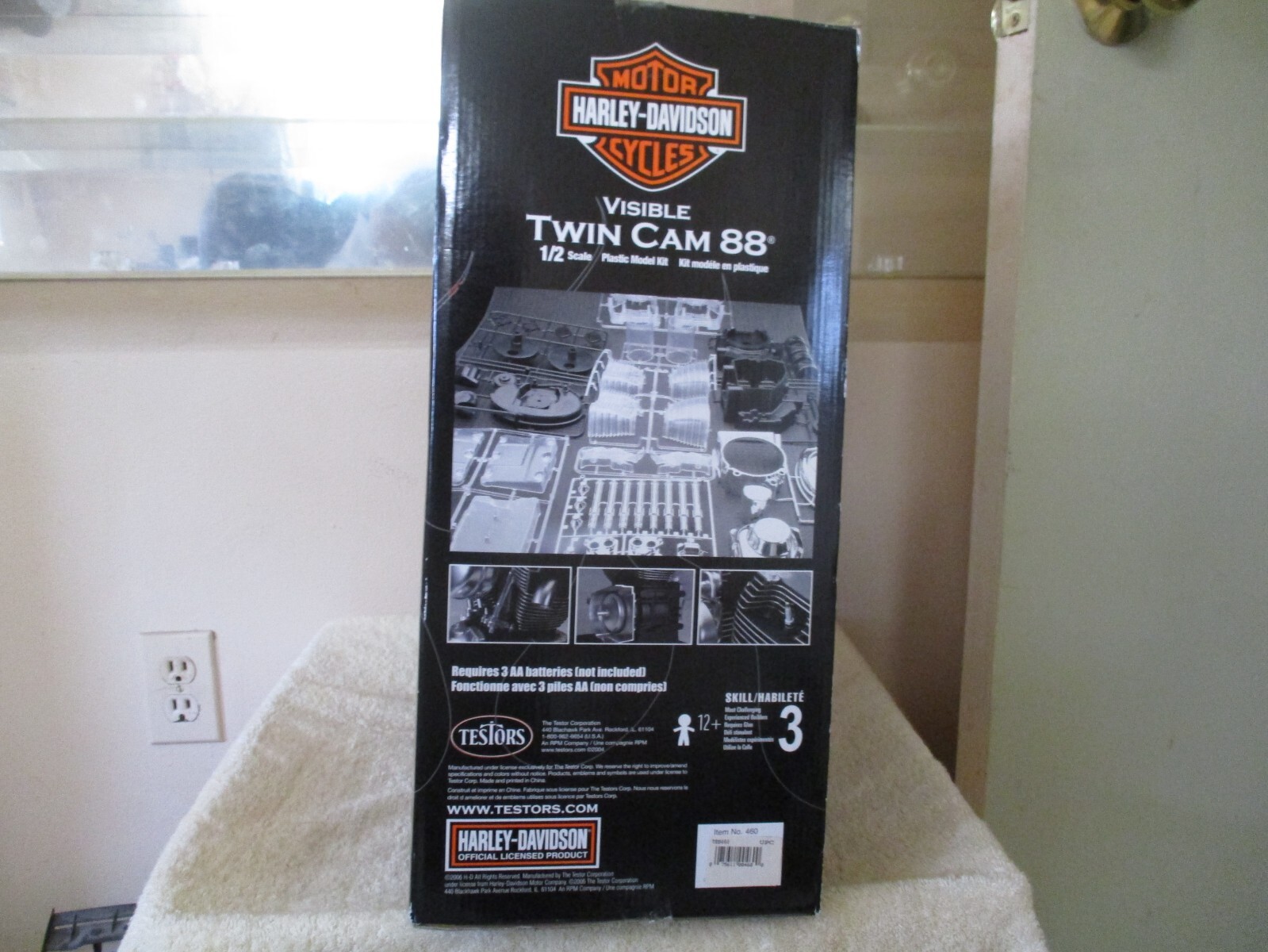 TESTORS 1/2 Scale Model Engine Kit Harley Davidson Visible Twin Cam 88