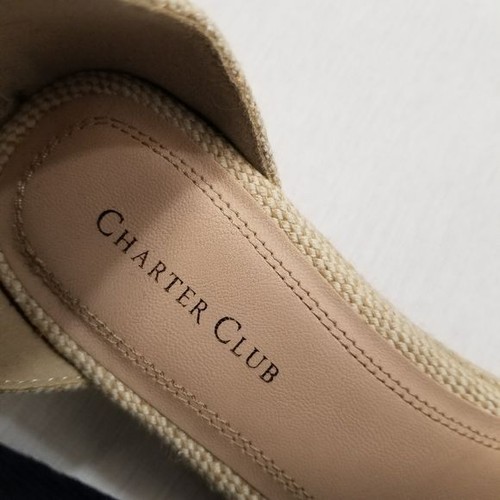 Charter club espadrilles wedge nautical wrap ankle or tie by zipper 9 NWOB - Picture 6 of 10