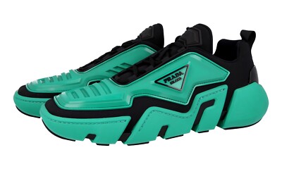 PRADA TECHNO STRETCH Astronaut Sneaker - 2EG314 - Schwarz Gruen - NEU -  9 43
