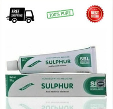 SULPHUR 10 OINTMENT CREAM ACNE BLACKHEAD SPOT SCABIES PSORIASIS ECZEMA  25gm 
