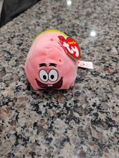 Ty Teeny Ty's PATRICK STAR 4" Pink Plush Starfish 2016 F10