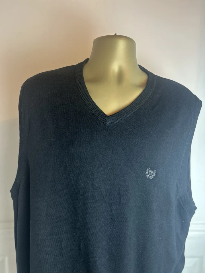 Chaps Mens Vintage Sleeveless Vest Top Cotton Pull Over Sweater Size XXL/TTG - Image 2 of 4