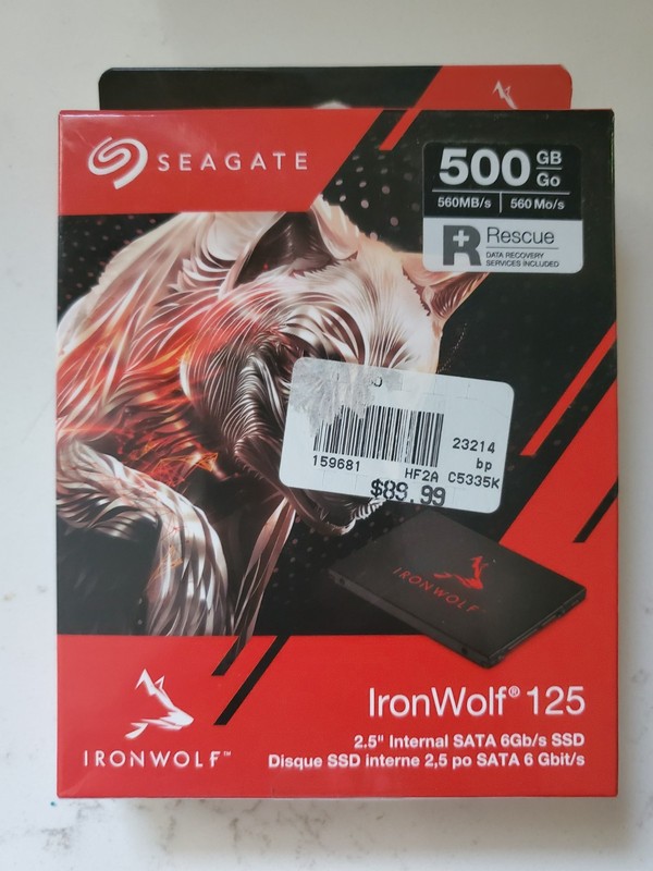 SEAGATE IRONWOLF 500GB 2.5" SSD