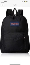 Jansport Superbreak Black Lightweight Backpack for School
