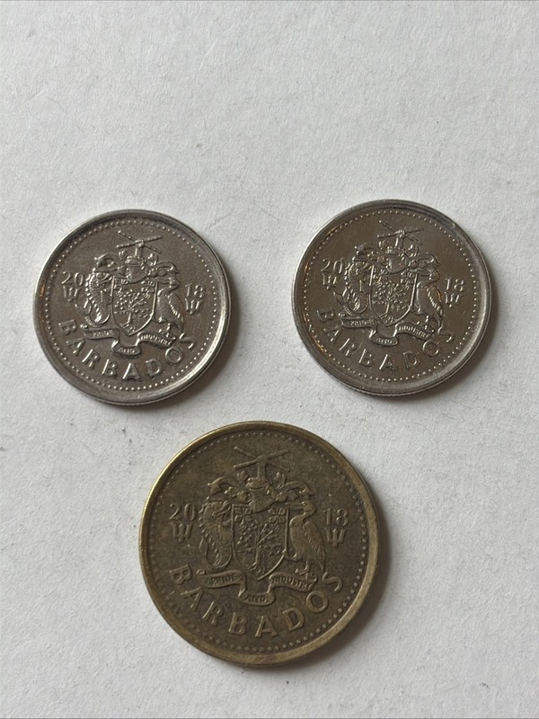 2018 Barbados Coins-10 and 5 Cents-Circulated