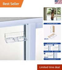 2 Pack Child Proof Sliding Door Locks - Key Unlock, Easy Install, Modern Design