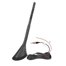 Universal AM FM Car Radio Antenna, Roof Mount Amplified Stereo Antenna with 1...
