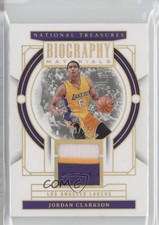 2023 Panini National Treasures Biography Materials Prime /25 Jordan Clarkson pe8