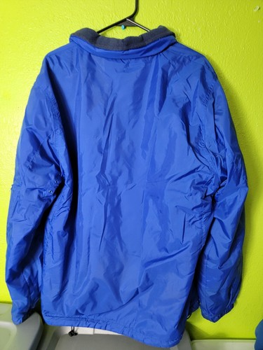 Vintage Dunbrooke Jacket Coat Reversible Blue Alaska Full Zip Fleece Whale Large - Picture 3 of 7