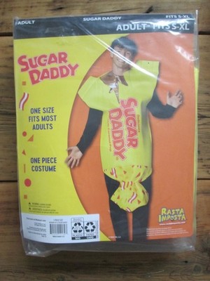 NEW Halloween Costume Adult S-XL Sugar Daddy Candy Rasta Impasta Funny One Size