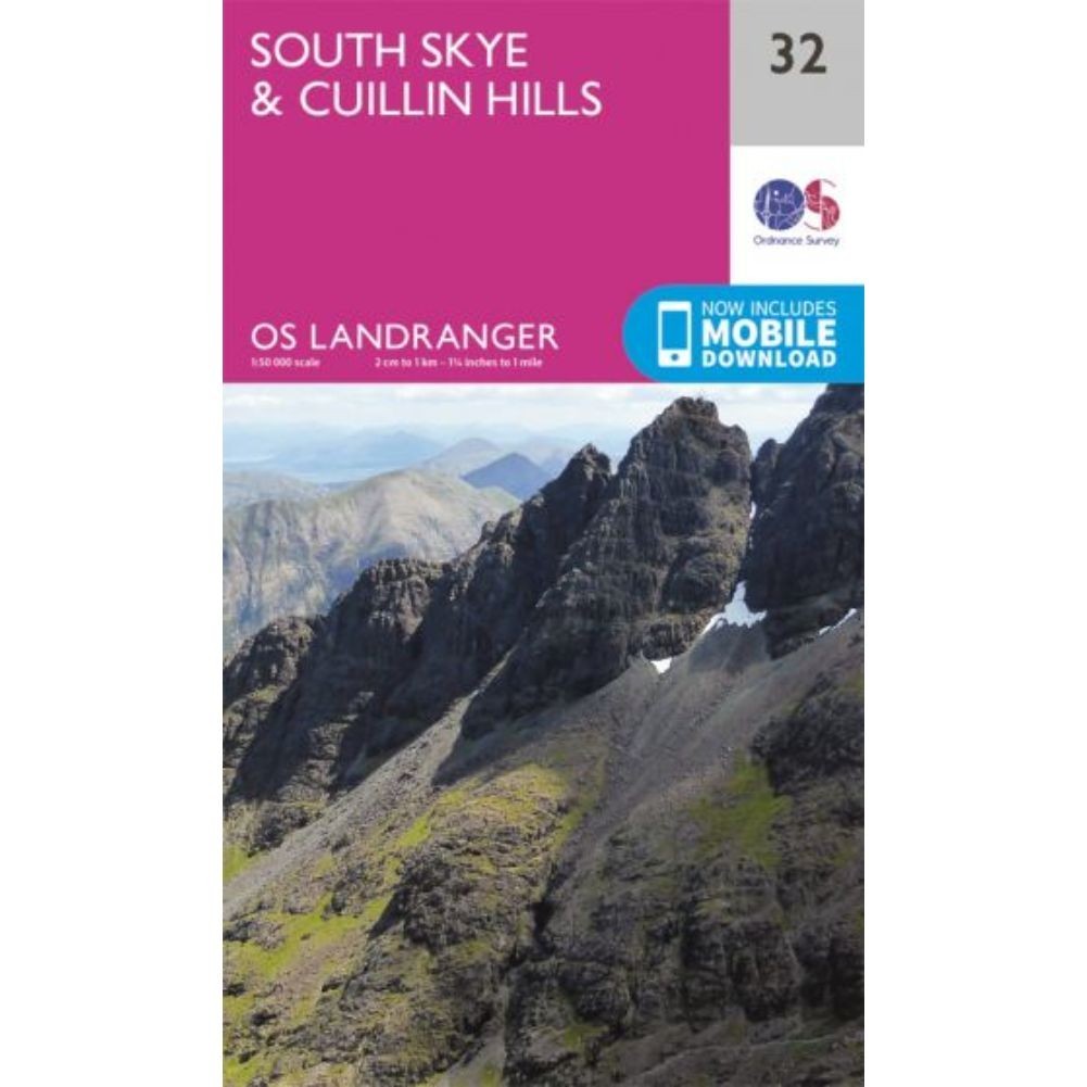 Ordnance Survey Landranger Map 32 South Skye & Cuillin Hills