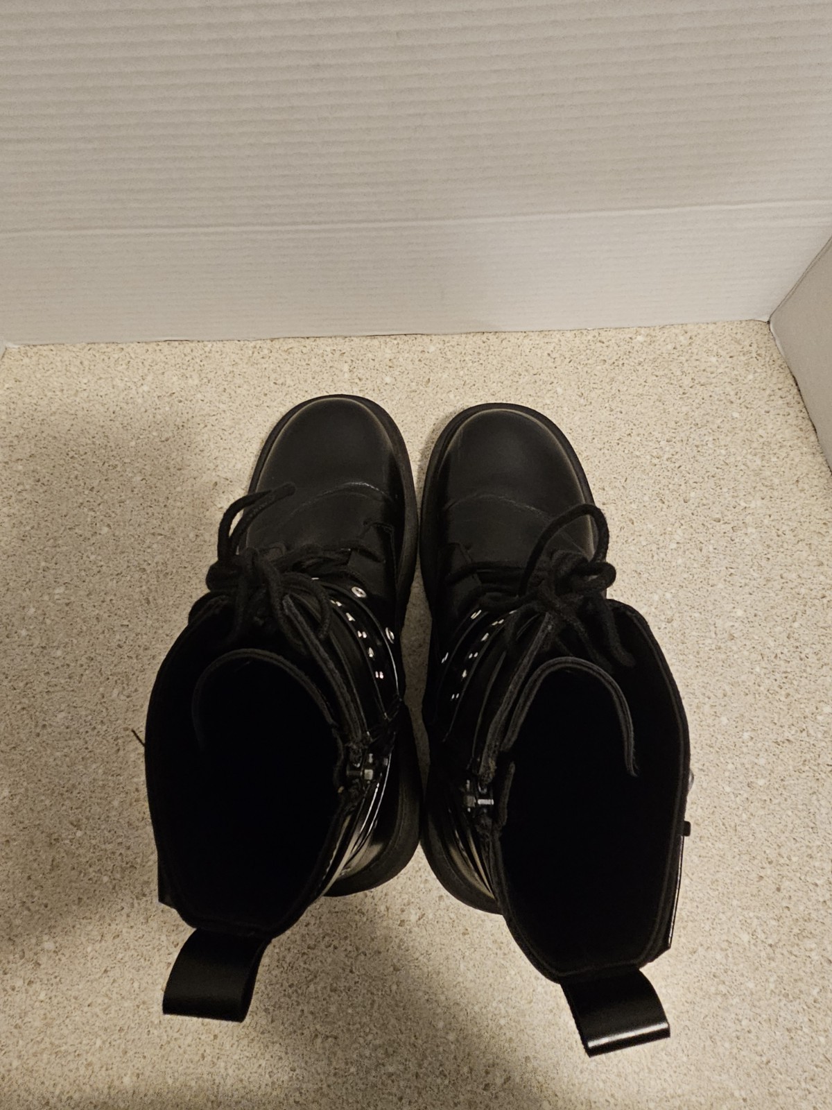 Zara TRIPLE BUCKLE ANKLE BOOTS Size 6.5 image 6