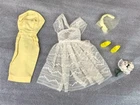 Vintage Mattel MIDGE ORANGE BLOSSOM #987 Bridesmaid Dress Shoes Headband Bouquet