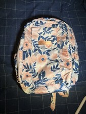 READ Jujube Ju-Ju-Be Mini Be Small Backpack Whimsical Watercolor RoseGold Floral