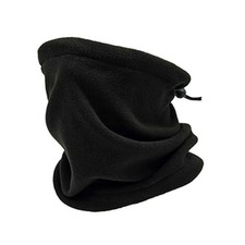 Image of Thermal Fleece Snood Neck Warmer Cycling Scarf Warm Ski For Men Women Black UK