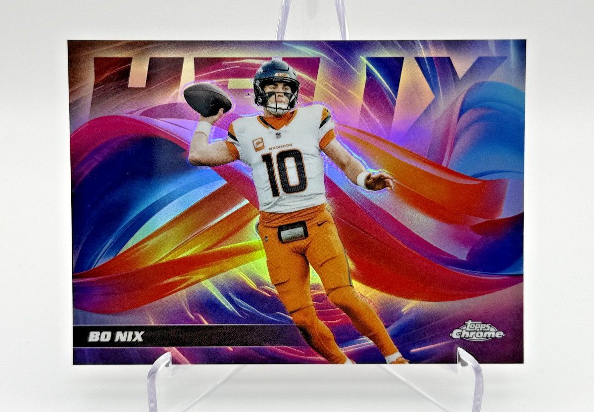 2025 Topps Chrome Bo Nix Helix SSP #HX-6 Broncos