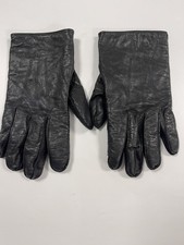 Coach Men's Cashmere Lined Leather Gloves - Black - XL- Made in Italy