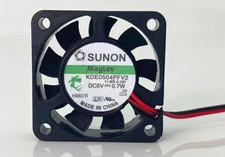 SUNON KDE0504PFV2 4010 DC5V 0.7W 4CM 2-Wire Silent Cooling Fan