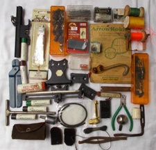 Bulk Lot of Vintage ARCHERY SUPPLIES & PARTS Bow Arrow Hunting Accessories