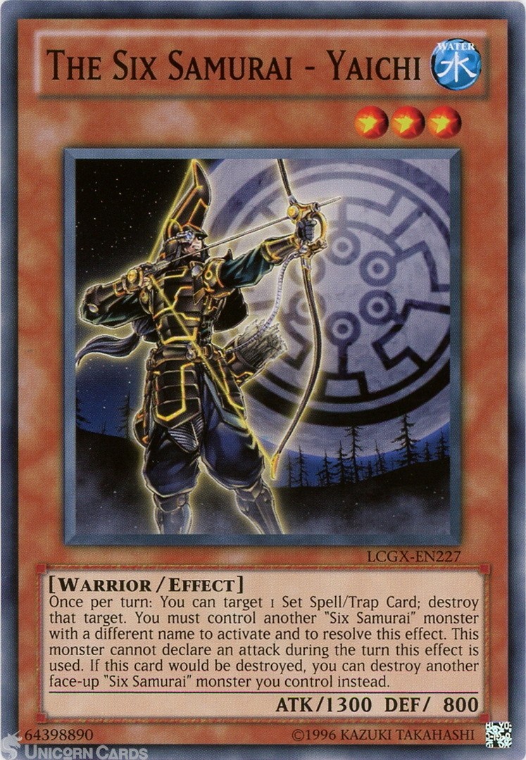LCGX-EN227 The Six Samurai - Yaichi Common UNL Edition Mint YuGiOh Card