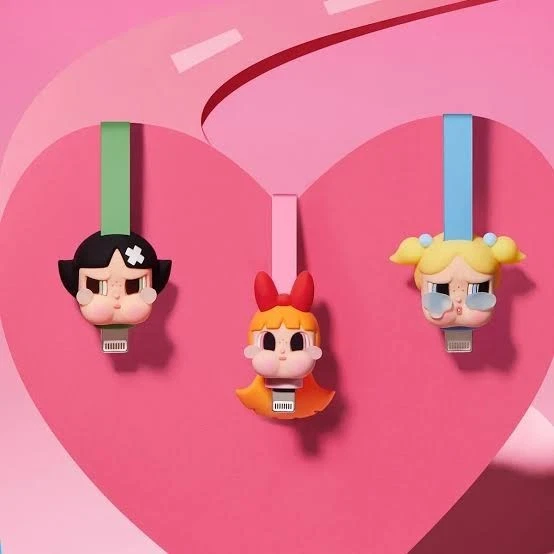 [BLOSSOM🌸🐰]POP MART CRYBABY × Powerpuff1 iphone  Cable Blind Box japan kawaii - Image 2 of 4