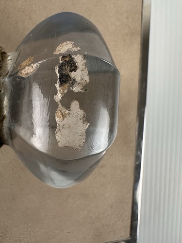 Antike Vintage viktorianische Kürbis Glas Türklinke mit Spindel Hardware Bergung - Bild 5 von 11